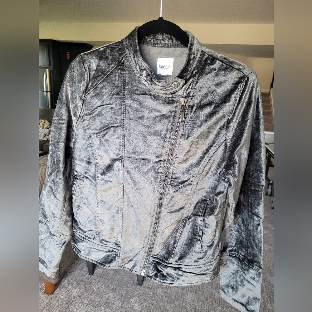 Silver/Grey Suede Jacket